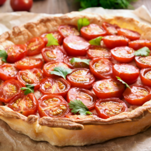 Tarte de thon à la tomate