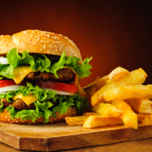 Hamburger frites